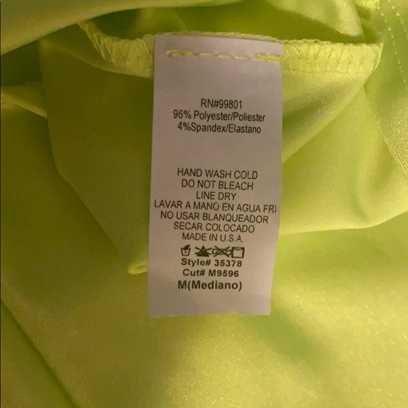 Neon yellow dress - Picture 4 of 7